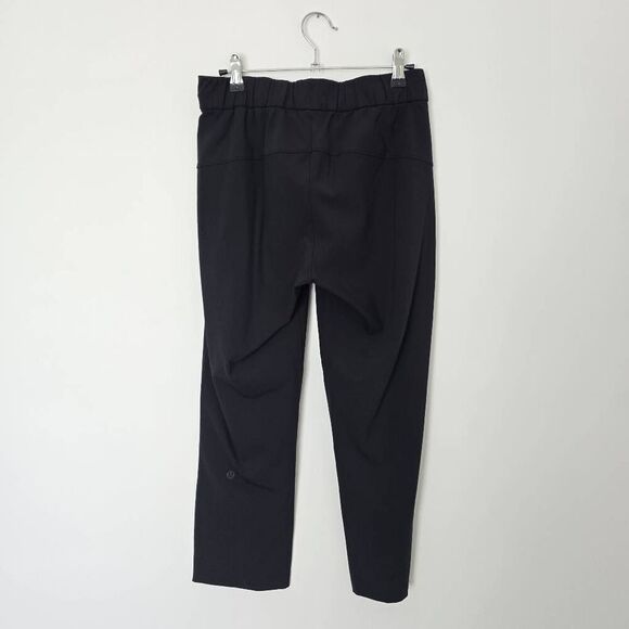 Lululemon On The Fly 7/8 Crop Ankle Pants Women's 4 Black Drawstring Stretch - Picture 5 of 7